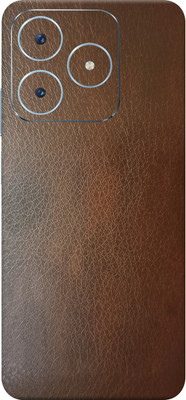 SkinoMania Realme Narzo N63 5G Mobile Skin(Brown Leather Mobile Skin)