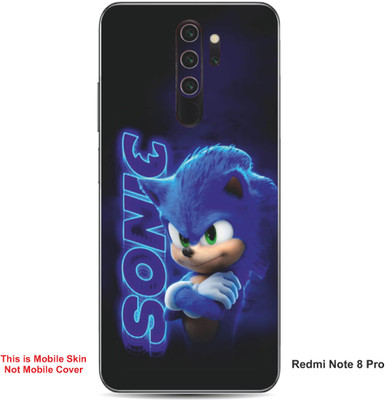VYBE The Smart Choice Redmi Note 8 Pro Sonic The Hedgehog Embossed Mobile Skin(Dark Slate Blue A1)