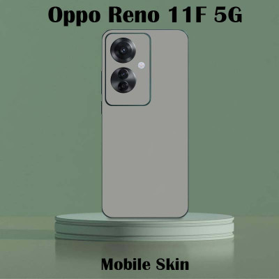 BUGGU OPPO Reno11 F 5G Mobile Skin(Ulltra Super Grey Matte Skin With High Matte Finish., Mobile Skin (Back+Side+Camera))