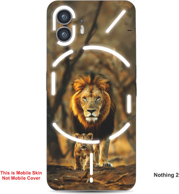 VYBE The Smart Choice Nothing 2 Lion Embossed Mobile Skin(Clay Brown 6)