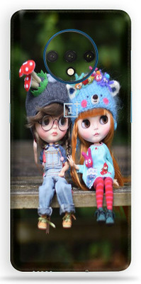 AsSkin Oneplus 7T Mobile Skin(Cute Dolls Mobile Skin WIth High Matte Finish)