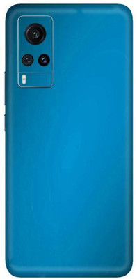 Vcare GadGets Vivo X60 Mobile Skin(Metallic Light Blue Shining)