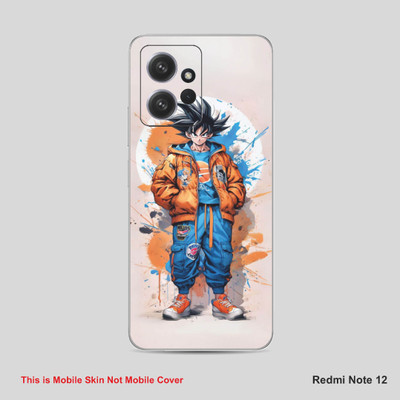 VYBE The Smart Choice Redmi Note 12 Goku Mobile Skin Mobile Skin(Denim Blue B38)