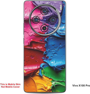 VYBE The Smart Choice Vivo X100 Pro Art Embossed Mobile Skin(Burnt Umber 19)