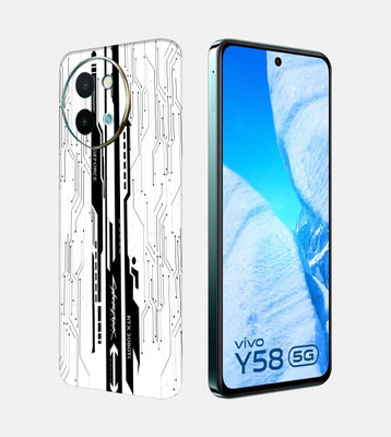 OggyBaba Vivo Y58 5g Mobile Skin(White CyberPunk)