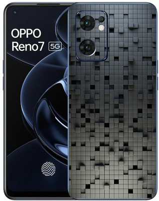 FCS Oppo Reno7 5G Printed Back Skin: Dark Wall Mobile Skin(Dark Wall Skin)