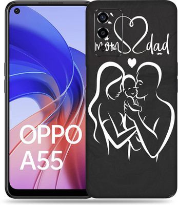 WeCre8 Skin's Oppo A55 Mobile Skin(Mom Dad Love Multicolor Mobile Skin With Cleaning Wipe)