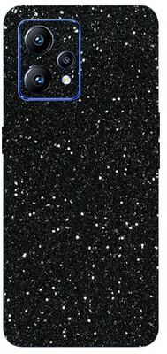 BUGGU Realme Narzo 50 Pro 5G, realme Narzo 50 Pro 5G Mobile Skin(Ultra Super Black Glitter Skin With High Matte Finish.)