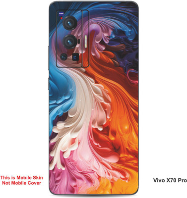 VYBE The Smart Choice Vivo X70 Pro Pattern Embossed Mobile Skin(Pink Rose 13)