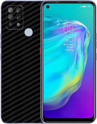 candeal mart Tecno Pova carbon fiber 3D back skin/ Protective film / Back sticker Mobile Skin(Black)