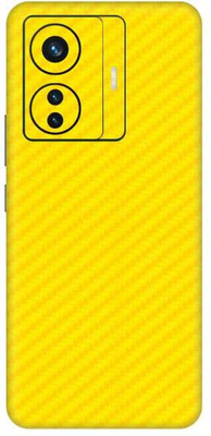 Vcare GadGets T1 Pro 5G Mobile Skin(Fiber Carbon Yellow)