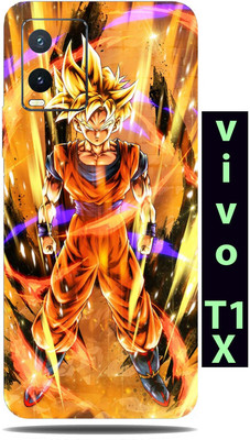 TJ CREATION vivo T1X Mobile Skin(Ultra The Goku Skin With High Matte Finish.)