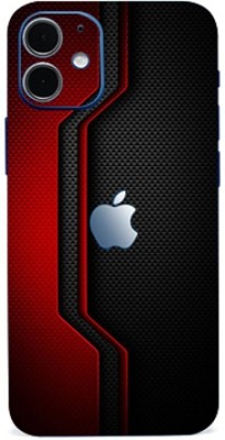 AsSkin Apple iPhone 12 Mini Mobile Skin(Red Pattren Skin With High Matte Finish)