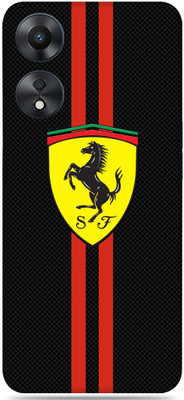SkinoMania OPPO A78 5G Mobile Skin(Multicolor Ferrari-logo-image)