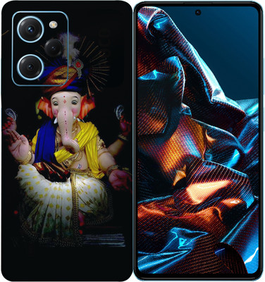 SkinoMania POCO X5 Pro 5G Mobile Skin(Multicolor Ganpati-Bappa)