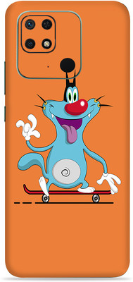SkinoMania Redmi 10c Mobile Skin(Multicolor Oggy-baba)