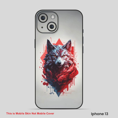 VYBE The Smart Choice iPhone 13 Wolf Embossed Mobile Skin(Mid Grey 3)