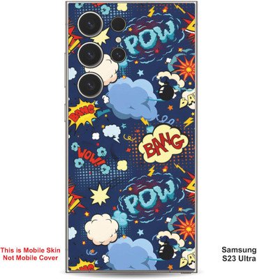 VYBE The Smart Choice Samsung S23 Ultra Pow Embossed Mobile Skin(Glacier Blue 13)