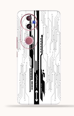 OggyBaba OggyBaba Vivo V50 5g Mobile Skin(White-CyberPunk)