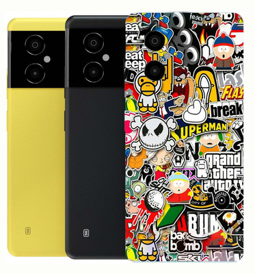 BugguSkin POCO M4 5G Mobile Skin(Multicolor)