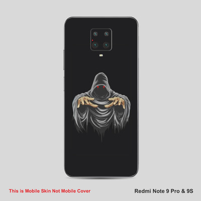 VYBE The Smart Choice Redmi Note 9S Horror Mobile Skin Mobile Skin(Black, Grey A28)