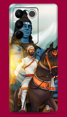 SkinoMania Vivo V27 Pro 5G Mobile Skin(Multicolor Har Har Mahadev)