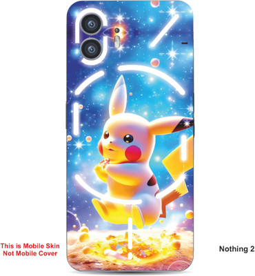 VYBE The Smart Choice Nothing 2 Pikachu Embossed Mobile Skin(Denim Blue A2)