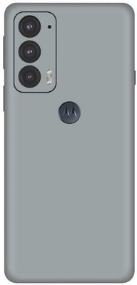 Vcare GadGets Moto Edge 20 5G Mobile Skin(Silver)