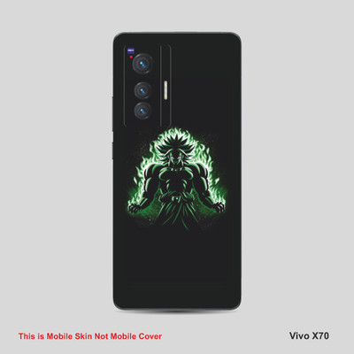 VYBE The Smart Choice Vivo 70X Anime Mobile Skin Mobile Skin(Faded Green 14)