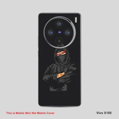 VYBE The Smart Choice Vivo X100 Horror Mobile Skin Mobile Skin(Dune Black A13)