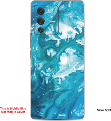 VYBE The Smart Choice Vivo V23 Abstract Embossed Mobile Skin(Ball Blue 3)