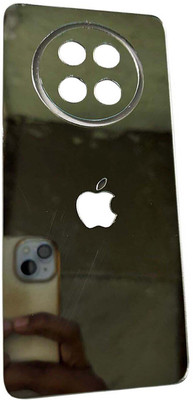 TWUAOP REALME 12X 5G MOBILE SKIN ACRYLIC SHEET MIRROR BACK PANNEL APPLE Mobile Skin(Silver)
