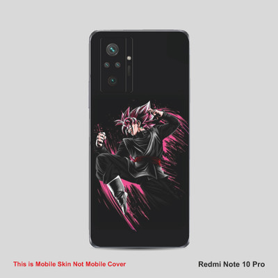 VYBE The Smart Choice Redmi Note 10 Pro Goku Mobile Skin Mobile Skin(Bashful Pink B36)