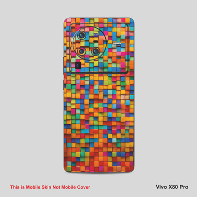 VYBE The Smart Choice Vivo X80 Pro Pattern Mobile Skin Mobile Skin(Multi ColourCO3)