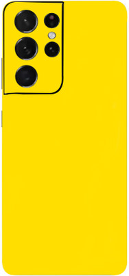 LAMHA Samsung S21 Ultra, samsung s21 ultra Mobile Skin(Ultra Super Yellow Matte With High Matte Finish.)