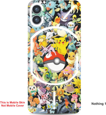 VYBE The Smart Choice Nothing 1 Pokemon Embossed Mobile Skin(Sun Yellow Multi A1)