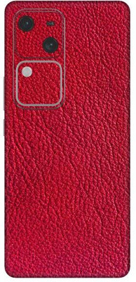 Vcare GadGets Leather Red V30 5G Mobile Skin(Leather Red)