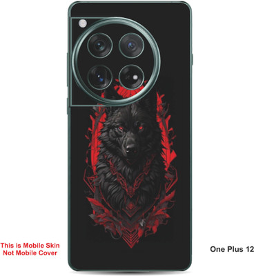 VYBE The Smart Choice One Plus 12 Wolf Embossed Mobile Skin(Flush Mahogay 34)