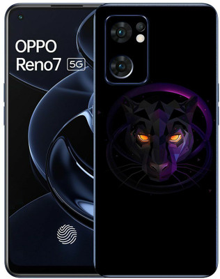 FCS Oppo Reno7 5G Printed Back Skin: Black Penther Mobile Skin(Black Penther Skin)