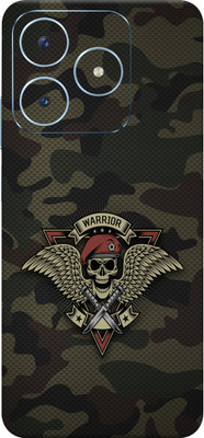 SkinoMania Realme Narzo N63 5G Mobile Skin(Warrior Camouflage Multicolor Mobile Skin)