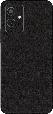Vcare GadGets Leather Black vivo T1 5G Mobile Skin(Leather Black)