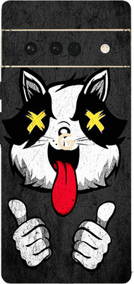 BUGGU Google Pixel 6 Pro Mobile Skin(Ultra Super Crazy Cat Skin With High Matte Finish.)
