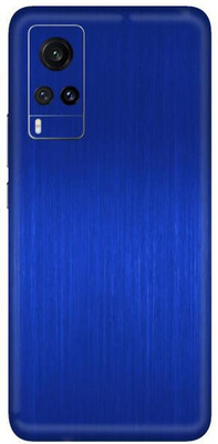 Vcare GadGets Vivo X60 Mobile Skin(Blue Titanium Dark)