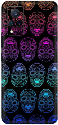 SKINADDA Vivo V21 5G Premium Vinyl Mobile Skin(Multicolor)