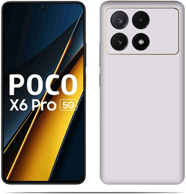 LAMHA Poco X6 Pro 5G Mobile Skin(Ultra Super White Skin With HiighQuality Matte Finish.)