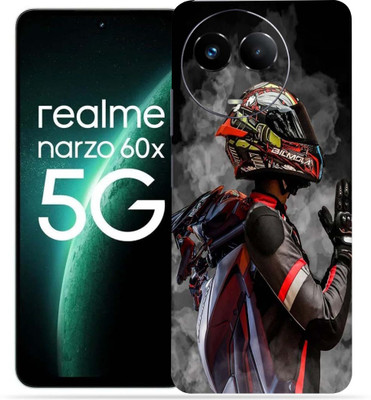 OggyBaba Realme Narzo 60X 5g Mobile Skin(Black Racer)