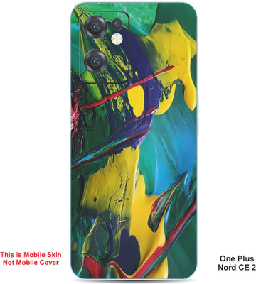 VYBE The Smart Choice One Plus Nord CE 2 Art Embossed Mobile Skin(Blue lvy A17)