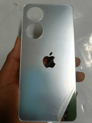 TWUAOP VIVO T2 5G MIRROR BACK PANNEL ACRYLIC SHEET APPLE Mobile Skin(Silver)