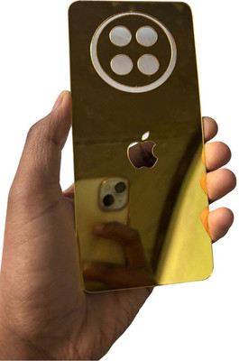 TWUAOP REALME 12X 5G MOBILE SKIN BACK PANNEL ACRYLIC SHEET Mobile Skin(Gold)