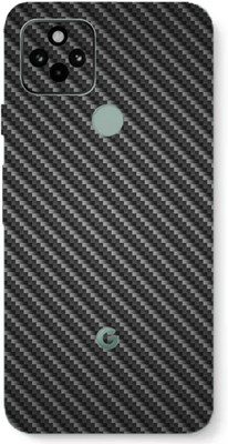 AsSkin Google Pixel 5 Mobile Skin(Ultra Super Black carbon Fiber With High Matte Finish.)